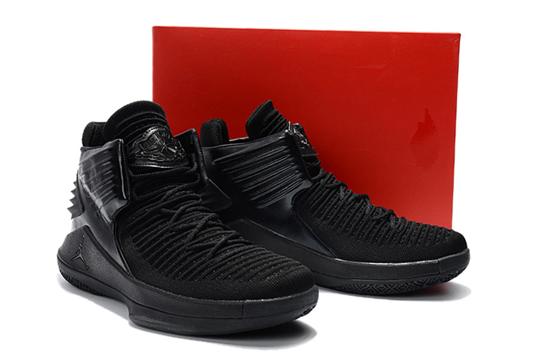 New Air Jordan XXXII All Black For Women - Click Image to Close